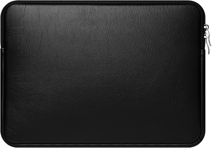 CCPK 11.6" Chromebook Case 11.6 Inch Compatible for Dell XPS 13 Surface Pro 12 Inch MacBook Air 11" Samsung 4 Inspiron HP Stream ASUS VivoBook Carrying Protective Laptop Sleeve Cover PU Leather, Black