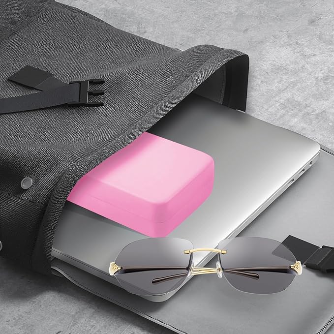 HSYMQ 3PCS Glasses Case, Eyeglasses Case Hard Shell, Reading Hard Glasses Cases for Women Men