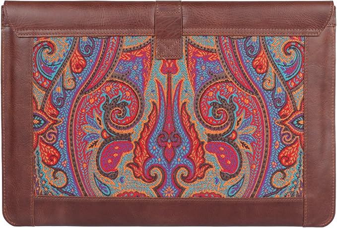 LONDO Leder Hülle Kompatibel mit MacBook Pro 14 & Air 13-13.3 Zoll (M5, M4, M3, M2, M1, Pro, Max) & iPad Pro 12.9, Premium Vollleder Laptop Tasche, Brown Modelle 2020 bis 2026