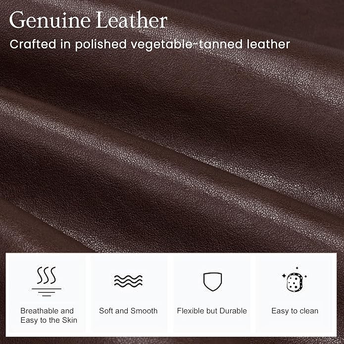 befen Genuine Leather Small Sling Bag for Women Anti-Theft Crossbody Chest Bags Fanny Packs for Travel with RFID Card Slots