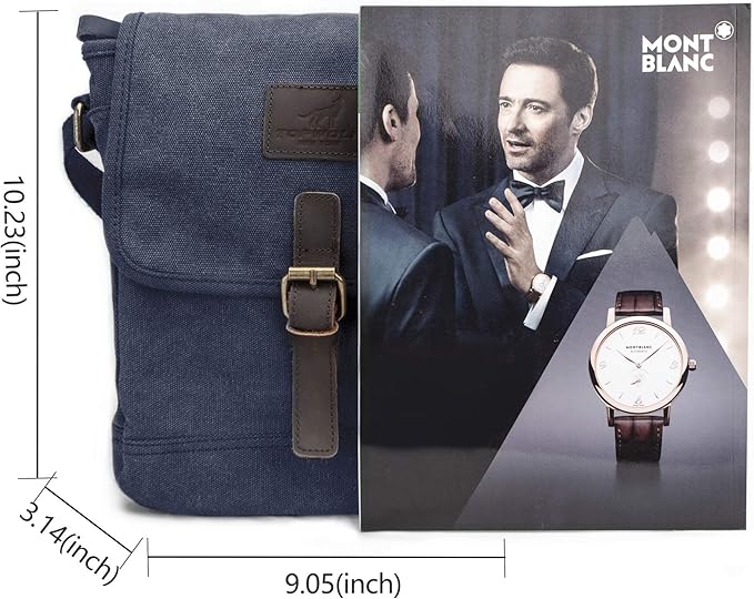 Canvas Messenger Bag Small Crossbody Bag Casual Travel Working Tools Bag Shoulder Bag Hold Phone Handset Anti Theft | Small, Casual, Travel, Working Tools Bag, Hold Phone, Handset