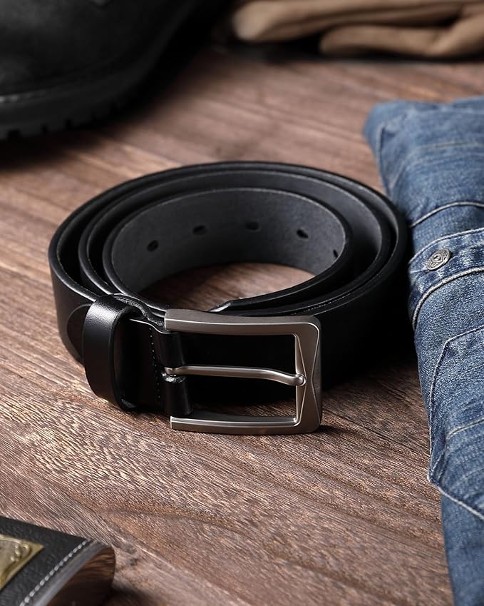 CHAOREN 1.5" Mens Belts Leather - Italian Full Grain Leather Belts - Ideal for Casul Jeans & Work Wear