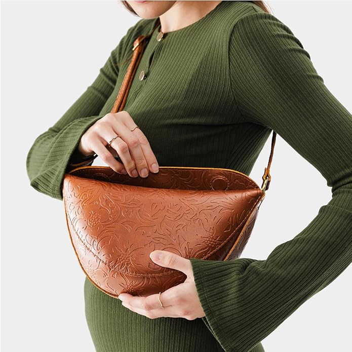 Portland Leather Goods Koala Sling Bag – Leather Sling with Adjustable Strap – Handmade from the Finest Full-Grain Hides
