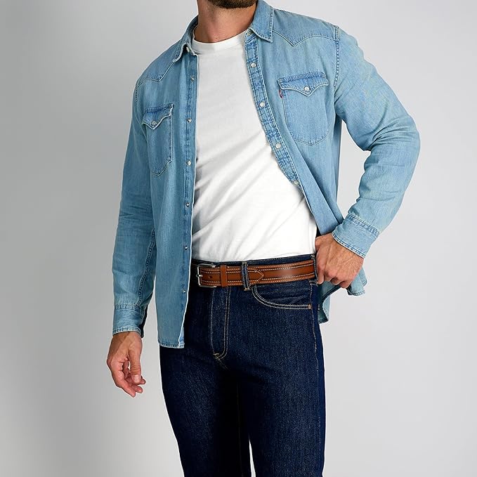 Levi’s Men’s Casual Leather Belt, Classic Strap for Jeans & Everyday Wear