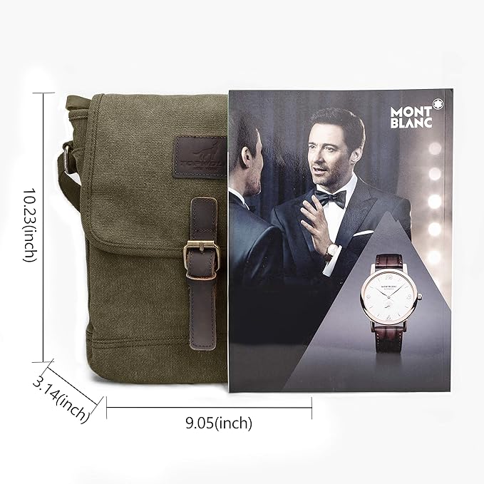 Canvas Messenger Bag Small Crossbody Bag Casual Travel Working Tools Bag Shoulder Bag Hold Phone Handset Anti Theft | Small, Casual, Travel, Working Tools Bag, Hold Phone, Handset
