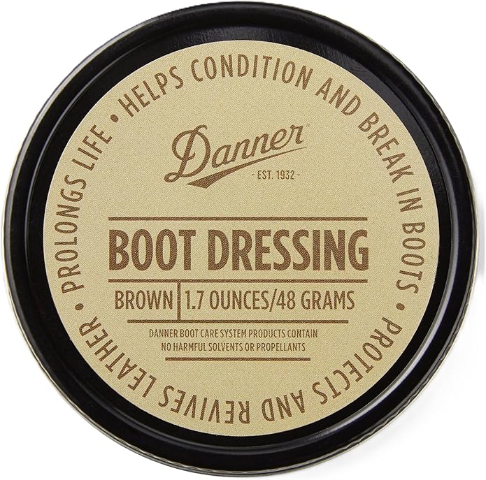 Danner Boot Dressing Leather Conditioner 4 and 1.7 oz – Restores & Conditions Full-Grain Leather, Unisex