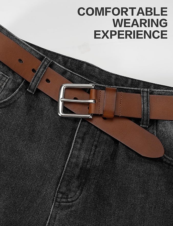 Thicken Full Grain Leather Mens Belt Heavy Duty Mens Work Belt Mens Belt High Hardness Buckle Packed In Gift Box