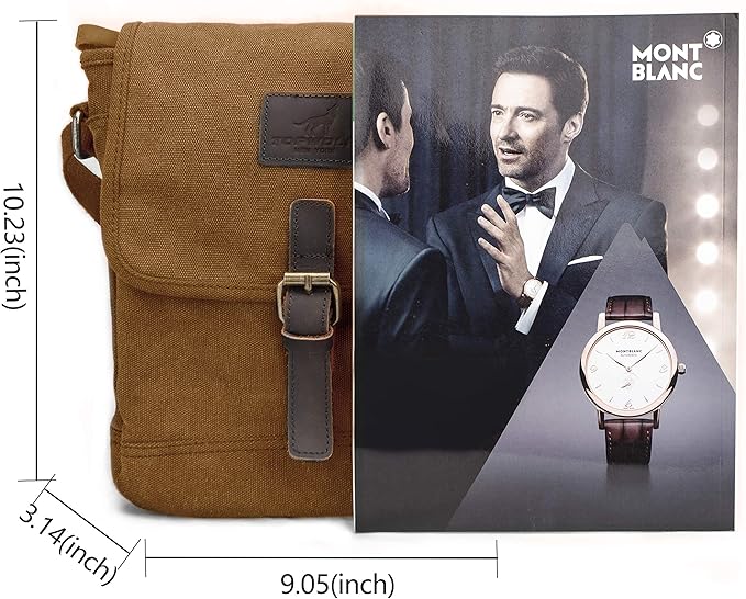 Canvas Messenger Bag Small Crossbody Bag Casual Travel Working Tools Bag Shoulder Bag Hold Phone Handset Anti Theft | Small, Casual, Travel, Working Tools Bag, Hold Phone, Handset