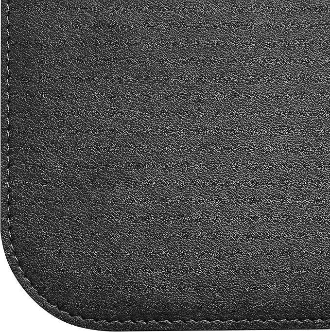 Gallaway Leather Desk Mat, Office Writing Desk Pad, Large 36" x 17" Black, for Top of Desks, Gift Ready Elegant Computer Desk Cover Protector PU Leather