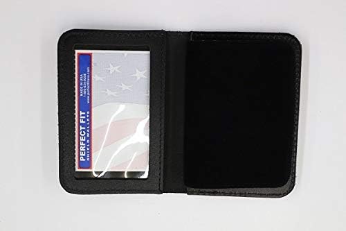 Perfect Fit Duty Leather Badge and ID Case for Police Shield/Security(Cutout PF209)