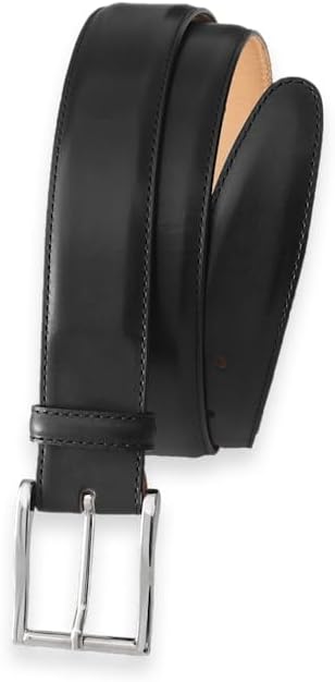 Paul Fredrick Men's Leather Belt With Changeable Buckle