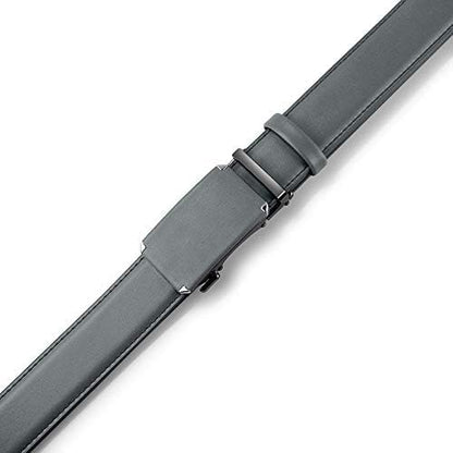 DOOPAI Belt Men, Ratchet Dress Adjustable 1 3/8" Sliding Leather Designer, Size Length Can be Cut, with Gift Box