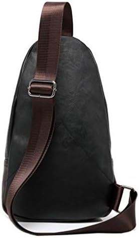 Hebetag Leather Sling Bag Crossbody Backpack for Men Women Travel Outdoor Camping