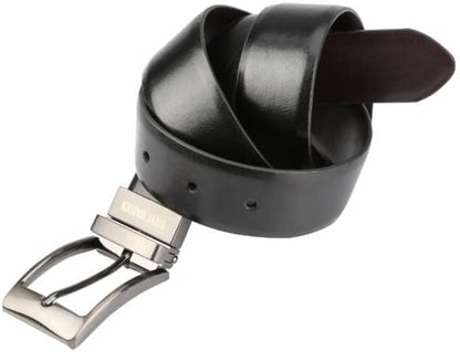 Steve Madden Men's Reversible Men's Dress Casual Every Day Leather Belt