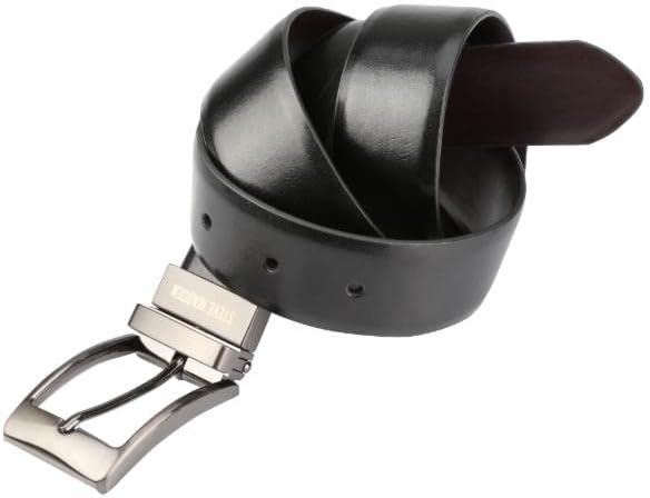 Steve Madden Men's Reversible Men's Dress Casual Every Day Leather Belt