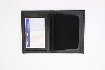 Perfect Fit Dress Leather Badge and ID Case for NY City Patrol Officer (Cutout PF145)