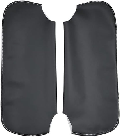 Black Car Sun Visor Cover, Left & Right Side Sun Visor Skin Pair Fits for Chevy Camaro 1993-2002, for Firebird 1993-2002 (Skin Only)