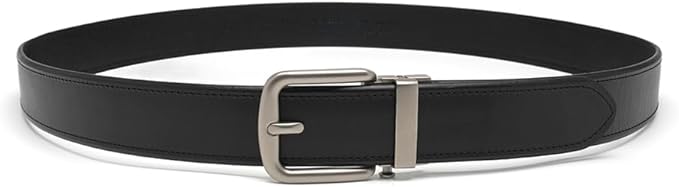 Fabio Valenti Men's Genuine Leather Ratchet Dress Belt with Automatic Buckle, Adjustiable Sizes, Handmade, All leather Strap