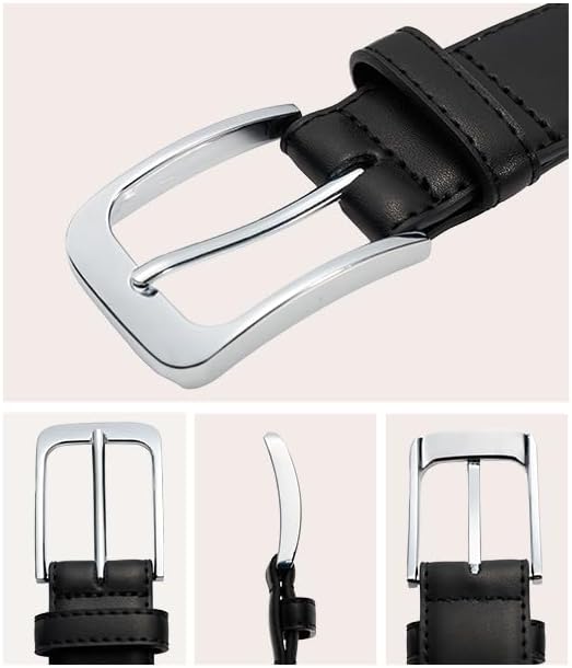 Bighake Men's Genuine Leather Dress Belt, Handmade Leather Jeans Belt for Men Work Business and Casual