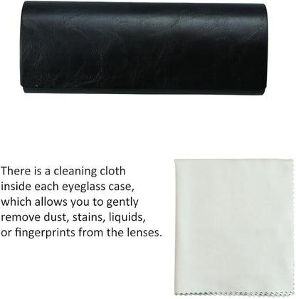 VisionGlobal Hard Shell Eyeglass Case for Eyeglasses and Sunglasses for Men/Women and Kids