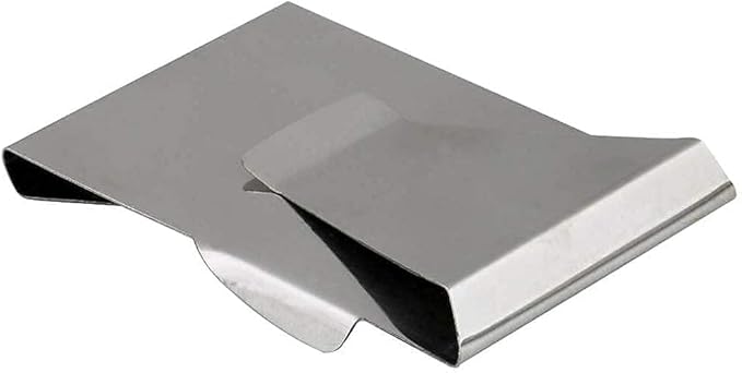 Slim Clip Double Sided Money Clip Credit Card Holder Wallet Stainless Steel For Husband Dad Wife