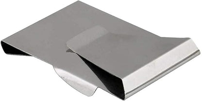 Slim Clip Double Sided Money Clip Credit Card Holder Wallet Stainless Steel For Husband Dad Wife