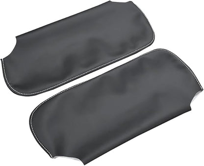 Black Car Sun Visor Cover, Left & Right Side Sun Visor Skin Pair Fits for Chevy Camaro 1993-2002, for Firebird 1993-2002 (Skin Only)