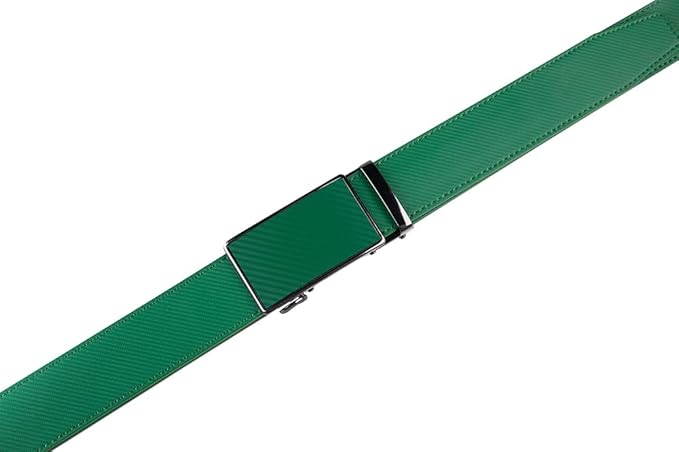Fabio Valenti Mens Belt,Ratchet Belt Dress with 1 3/8" Genuine Leather with Easier Adjustable Buckle, Trim to Fit