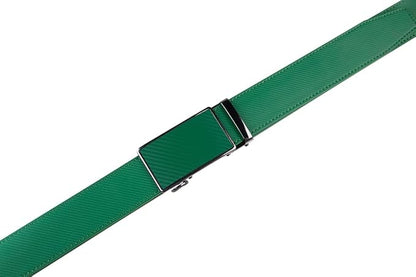 Fabio Valenti Mens Belt,Ratchet Belt Dress with 1 3/8" Genuine Leather with Easier Adjustable Buckle, Trim to Fit