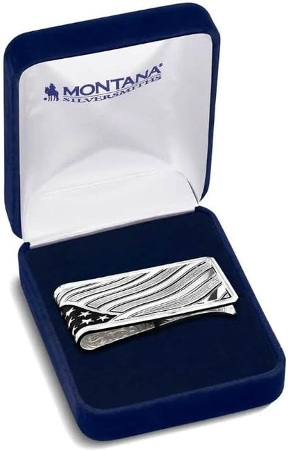 Montana Silversmiths Made in the USA Western Lifestyle Money Clip (American Made Wings of Liberty)