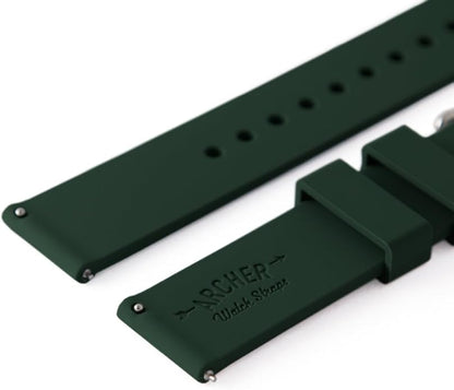 Archer Watch Straps - Soft Silicone Quick Release Watch Bands