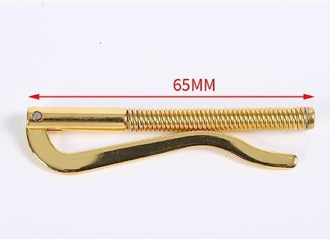 65mm 2.5" Spring Money Clip Insert Bar Slim Wallet Clamp For Bifold Leather Purse Credit Card Note Holder Cash Organizer (Golden)