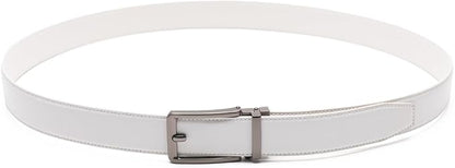 Fabio Valenti Mens Belt,Ratchet Belt Dress with 1 3/8" Genuine Leather with Easier Adjustable Buckle, Trim to Fit