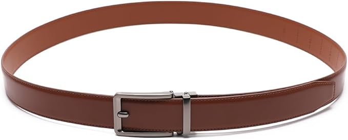 Fabio Valenti Mens Belt,Ratchet Belt Dress with 1 3/8" Genuine Leather with Easier Adjustable Buckle, Trim to Fit