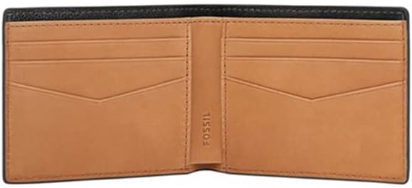 Fossil Men's Leather Slim Minimalist Bifold Front Pocket Wallet for Men