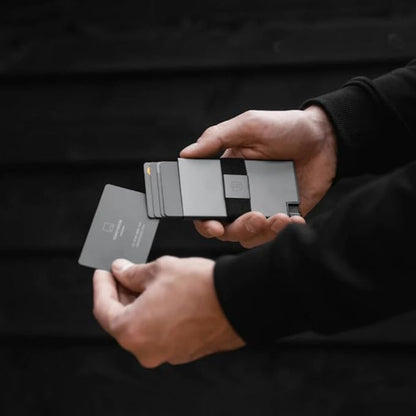 Ekster Aluminum Cardholder Wallet for Men | Metal Wallets with RFID Blocking Layer | Slim & Minimalist Aluminum Wallet with Push Button for Quick Card Access