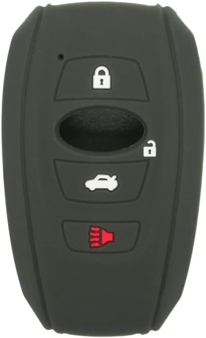 SEGADEN Silicone Cover Protector Case Holder Skin Jacket Compatible with Subaru 4 Button Smart Remote Key Fob CV4255 Dark Jungle Green