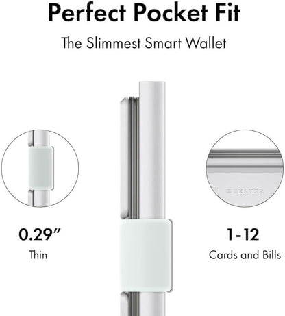 Ekster Aluminum Cardholder Wallet for Men | Metal Wallets with RFID Blocking Layer | Slim & Minimalist Aluminum Wallet with Push Button for Quick Card Access