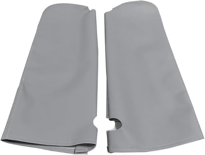 Car Sun Visor Cover Pair Fit for Chevy Tahoe Suburban Yukon 1995-1999, Microfiber Leather, Gray