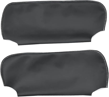 Black Car Sun Visor Cover, Left & Right Side Sun Visor Skin Pair Fits for Chevy Camaro 1993-2002, for Firebird 1993-2002 (Skin Only)