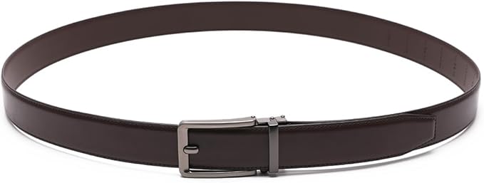Fabio Valenti Mens Belt,Ratchet Belt Dress with 1 3/8" Genuine Leather with Easier Adjustable Buckle, Trim to Fit