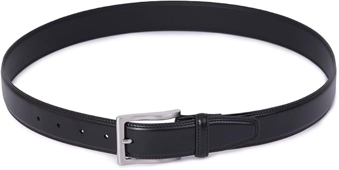 Fabio Valenti Genuine Leather Dress Belts For Men - Mens Belt For Suits, Jeans, Uniform With Single Prong Buckle