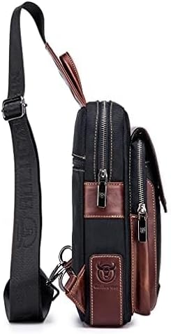 Cool Sling Bag Crossbody Backpack for Men Women Outdoor Travel Tactical Fishing Hunting Hiking Handbag Shoulder Chest Pack Camping Casual Daypack Black Brown