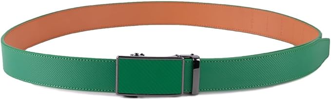 Fabio Valenti Mens Belt,Ratchet Belt Dress with 1 3/8" Genuine Leather with Easier Adjustable Buckle, Trim to Fit