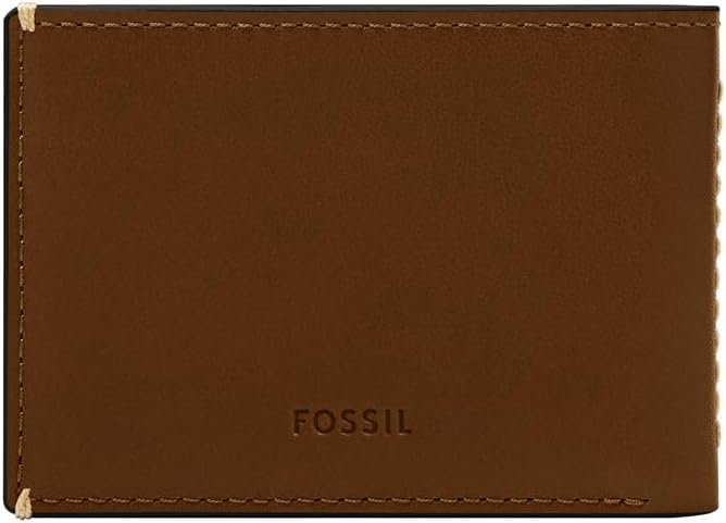 Fossil Men's Leather Slim Minimalist Bifold Front Pocket Wallet for Men