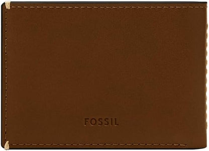 Fossil Men's Leather Slim Minimalist Bifold Front Pocket Wallet for Men