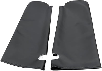Car Sun Visor Cover Pair Fit for Chevy Tahoe Suburban Yukon 1995-1999, Microfiber Leather, Black