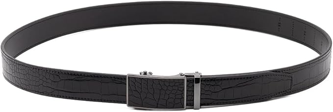 Fabio Valenti Mens Belt,Ratchet Belt Dress with 1 3/8" Genuine Leather with Easier Adjustable Buckle, Trim to Fit