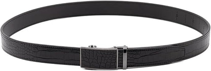 Fabio Valenti Mens Belt,Ratchet Belt Dress with 1 3/8" Genuine Leather with Easier Adjustable Buckle, Trim to Fit