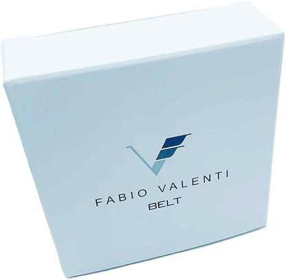 Fabio Valenti Mens Belt,Ratchet Belt Dress with 1 3/8" Genuine Leather with Easier Adjustable Buckle, Trim to Fit